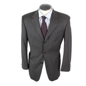 HUGO BOSS Super 100 brown 2 piece wool suit 39S US